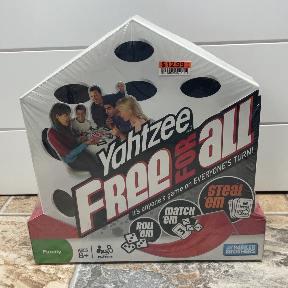 Yahtzee Free For All Board Game Parker Brothers 2008 NEW Factory Sealed Dice